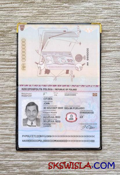 Polska paszport 2018+ wygląd zdjęcia pliki PSD, skan i fotografowany obraz